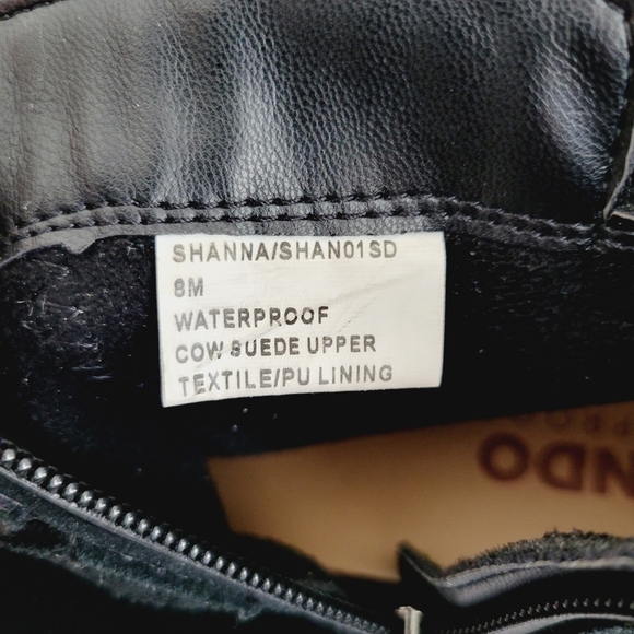 New Blondo Women's Stacy Buckle Detail Suede Waterproof Booties, Size 8 - Picture 9 of 9